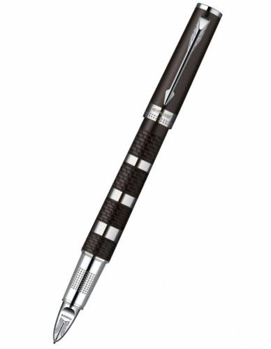 Bút lông bi Parker Ingenuity L Brown Rubber&Metal CT F Black