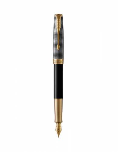 Viết máy Parker Sonnet 2017 Black Silver GT FP-18K