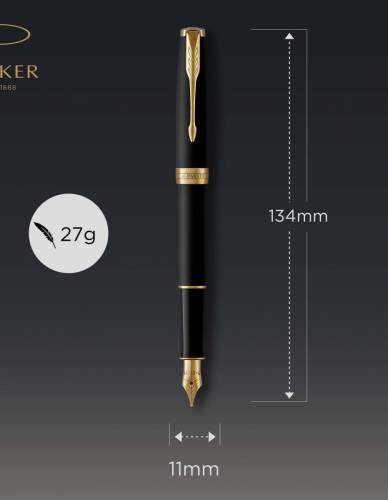 Bút Máy Parker Sonnet 2017 Matte Balck GT