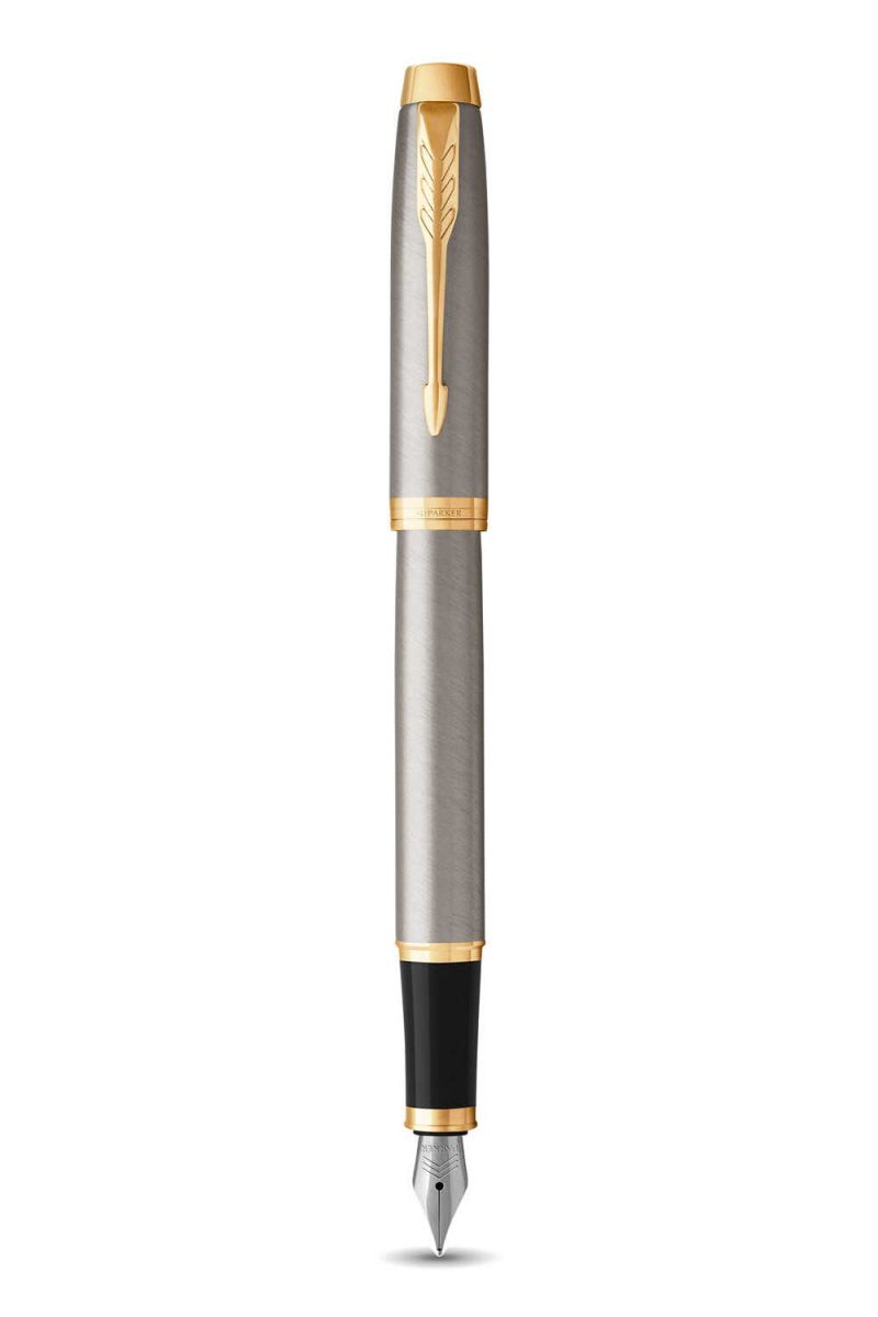 Viết máy Parker IM Brush Metallic GT FP