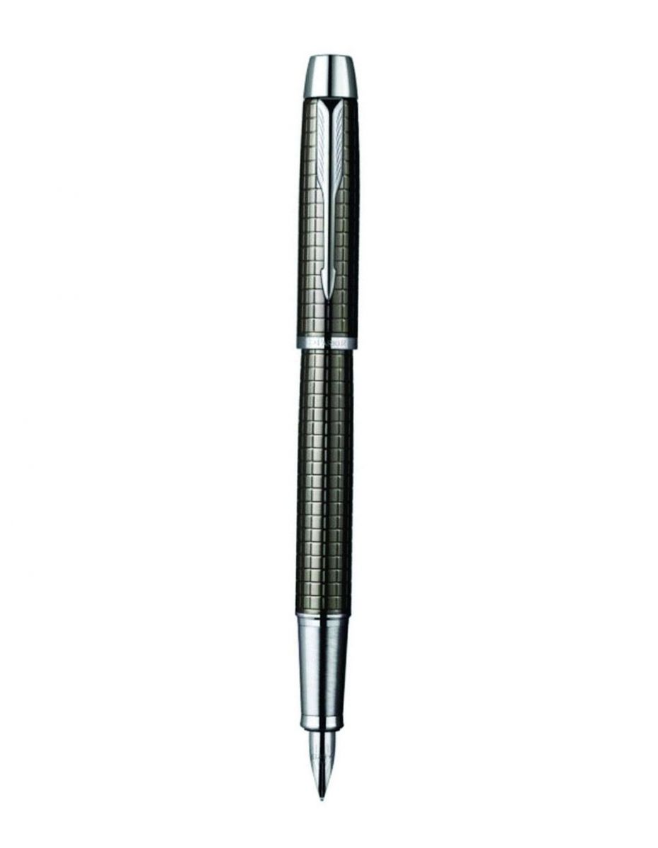 Bút lông bi Parker IM Prem 3 Gun Metal Chiselled RB