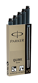 Ống mực viết máy Parker màu đen (5 ống/vĩ)