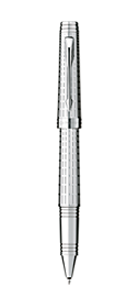 Bút lông bi Parker Premier Deluxe Chiselled Silver CT RB