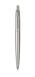 Viết bi Parker Jotter Premium Shiny Chiselled vỏ thép cài trắng
