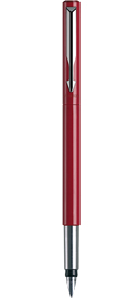 Viết máy Parker Vector vỏ nhựa đỏ cài trắng