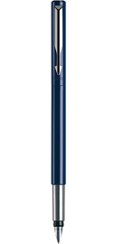 Viết máy Parker Vector vỏ nhựa xanh cài trắng