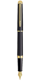 Bút máy Waterman Hemisphere Matte Black GT FP