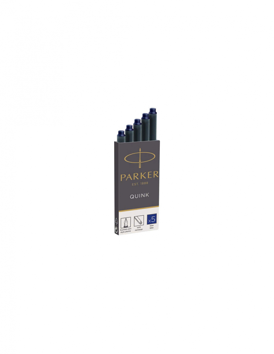 Hộp mực Parker màu xanh đen - 5 ống Blu/Blk